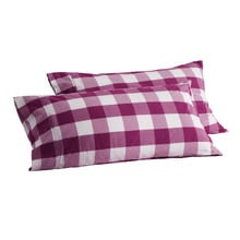 Azari Yarn-Dyed Gingham Washed Cotton Pillowcases (Set of 2)